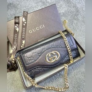Authentic Gucci vintage Guccissima bifold long wallet 282431.2067 (P998)